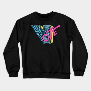 Vote - 80s MTV Style Crewneck Sweatshirt